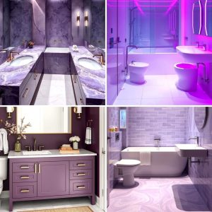22 Regal Purple Bathroom Ideas for a Luxurious Spa Vibe