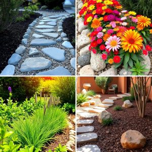 22 Rock and Mulch Front Yard Landscaping Design Ideas