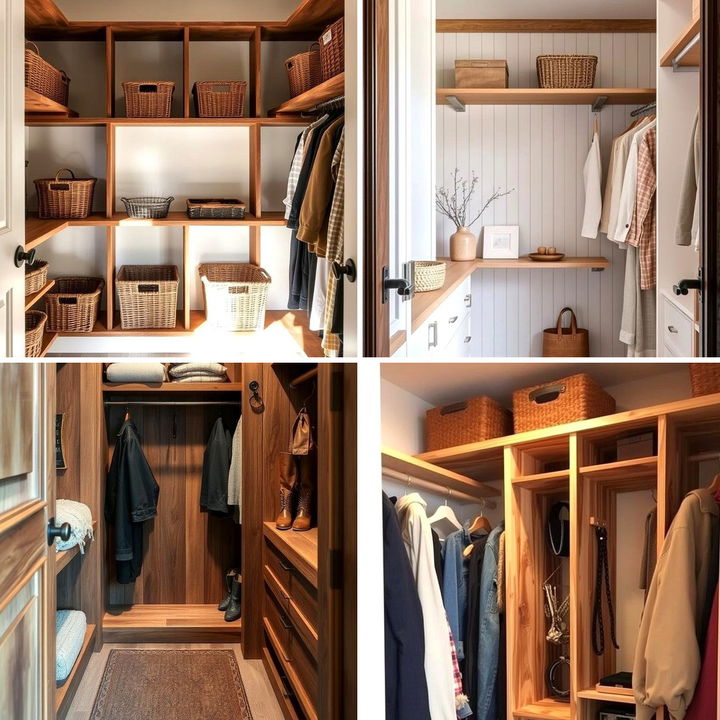 22 Rustic Closet Ideas to Organize with Style and Natural Charm - Lost ...