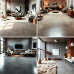 22 Rustic Concrete Floor Ideas for Modern yet Cozy Living Rooms