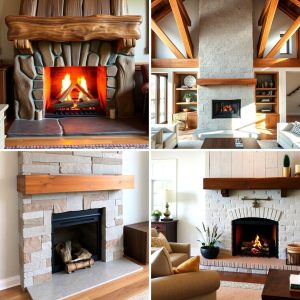22 Rustic Fireplace Designs for Cozy Home Atmospheres
