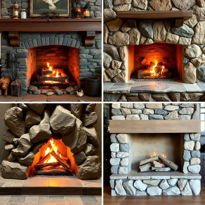 22 Rustic River Rock Fireplace Ideas for Cozy Homes - Lost At E Minor