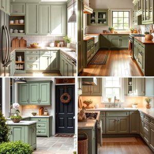 22 Rustic Sage Green Kitchen Cabinet Design Ideas