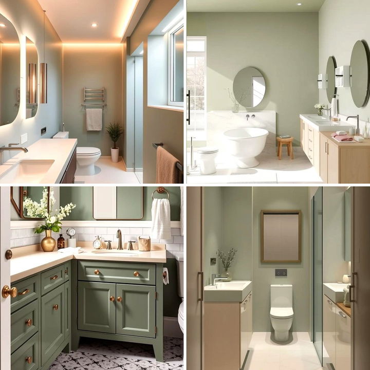 22 Sage Green & Cream Bathroom Ideas for Spa-Like Style - Lost At E Minor
