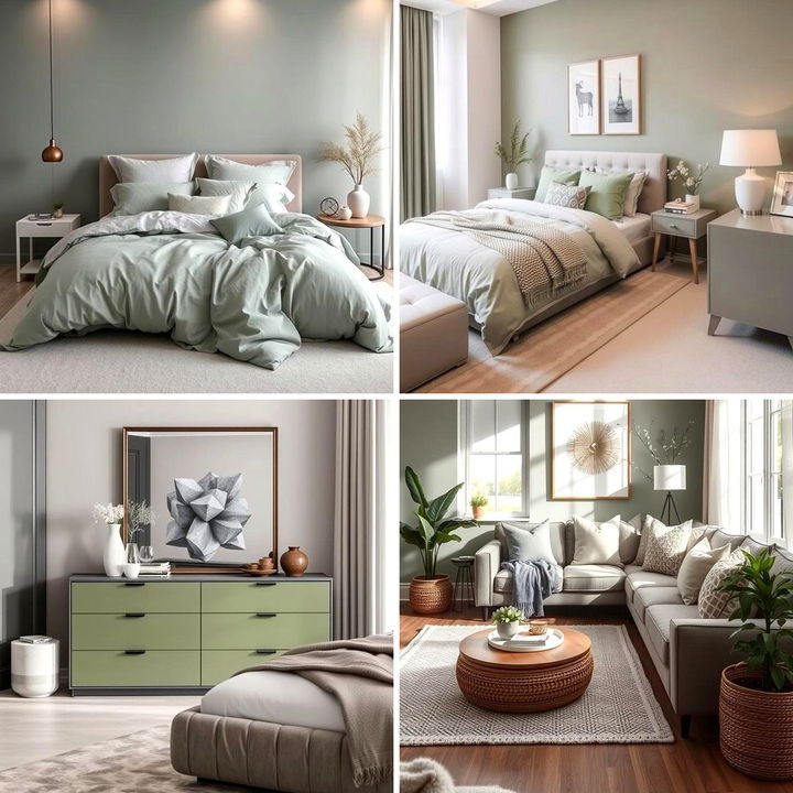 22 Sage Green & Grey Bedroom Ideas for Modern Serenity - Lost At E Minor