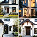22 Single-Story White House Black Trim Exterior Ideas