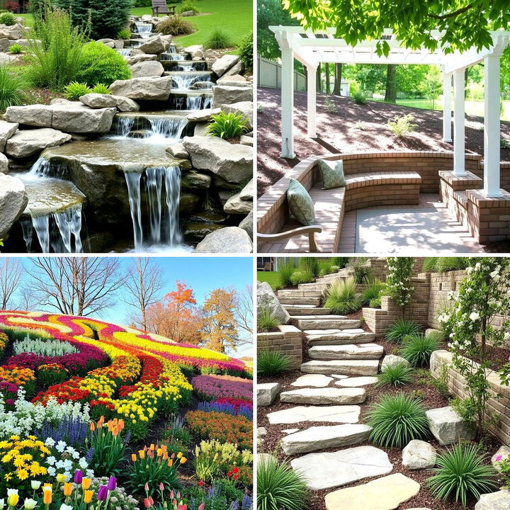 22 Sloping Garden Design Ideas to Embrace Natural Slopes - Lost At E Minor