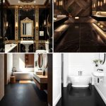 22 Sophisticated Black Floor Bathroom Design Concepts