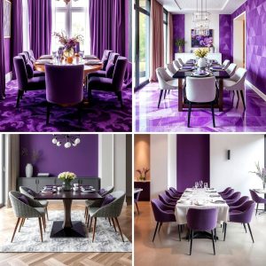 22 Sophisticated Purple Dining Room Decorating Ideas