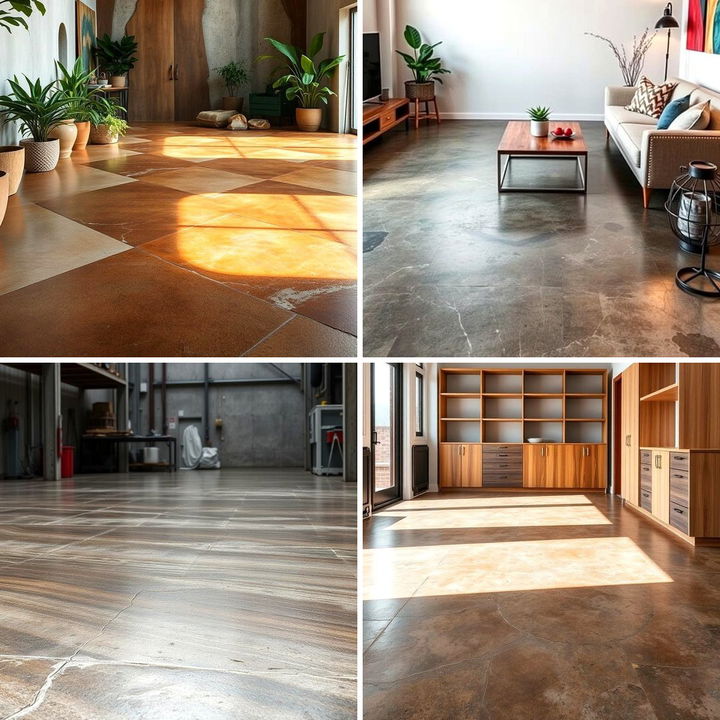 22 Stained Concrete Floor Ideas for Modern Interiors - Lost At E Minor