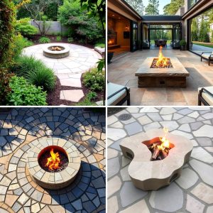 22 Stone Patio and Fire Pit Combinations for Cozy Outdoor Nights