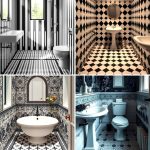 22 Striking Black and White Bathroom Tile Designs