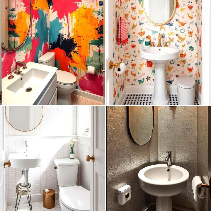 22 Striking Powder Room Wallpaper Ideas for Bold Style - Lost At E Minor