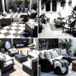22 Stylish Black and White Patio Decorating Concepts