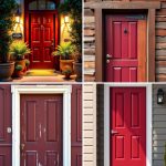 22 Stylish Burgundy Front Door Ideas to Boost Curb Appeal