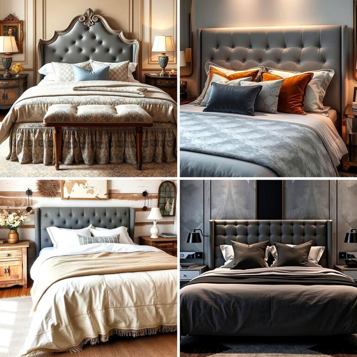 22 Stylish Grey Headboard Bedroom Ideas for Modern Decor - Lost At E Minor
