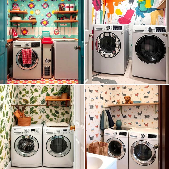 22 Stylish Laundry Room Wallpaper Patterns & Designs - Lost At E Minor