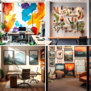 22 Stylish Office Wall Decor Ideas to Enhance Workspaces