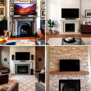 22 TV Over Fireplace Layouts Style Meets Functionality