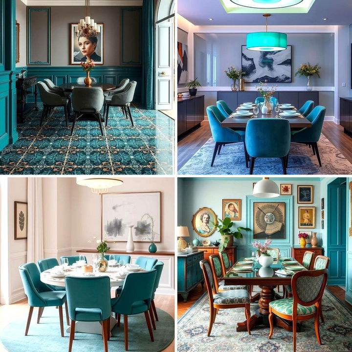 22 Teal Dining Room Ideas for Elegant Entertaining - Lost At E Minor