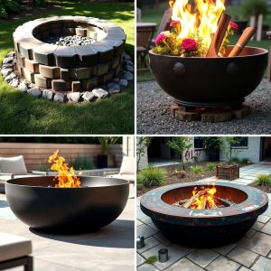 22 Truck Rim Fire Pit Designs for Rustic Backyard Vibes
