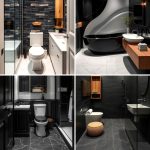 22 Warm Black and Wood Bathroom Design Inspirations