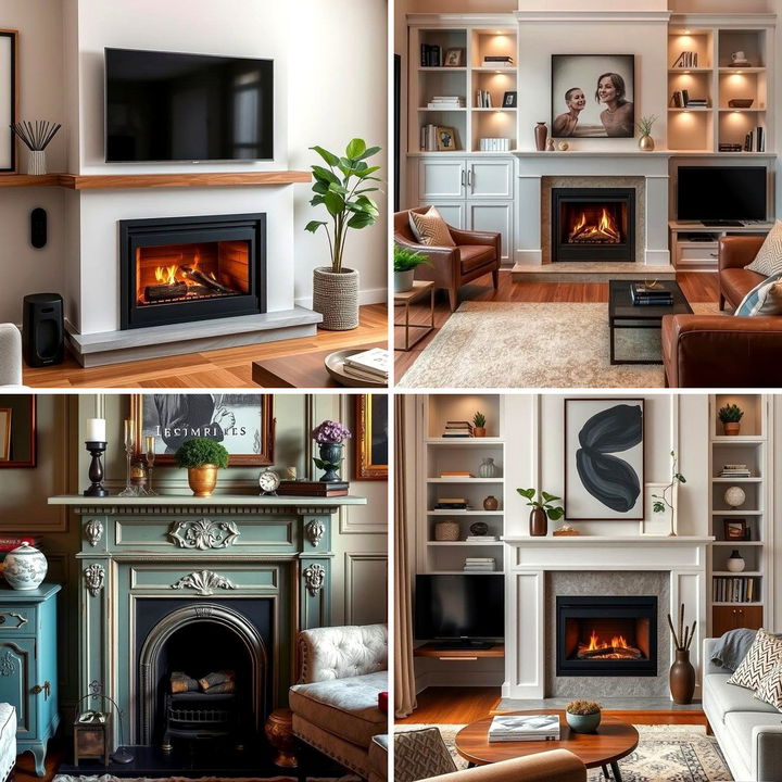 22 Warm Small Living Room Ideas with Fireplace Focal Points - Lost At E ...