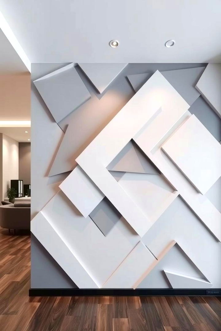3D Illusion Designs - 22 Geometric Accent Wall Ideas