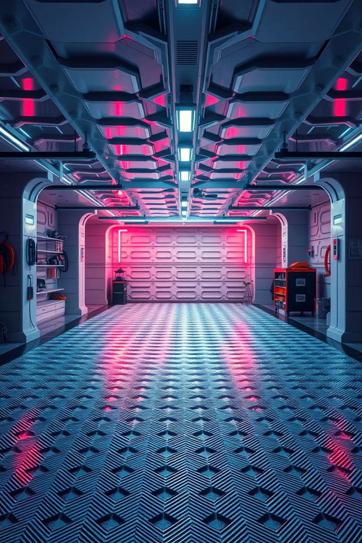 3D Printed Garage Floor Artistry - 22 Garage Flooring Ideas