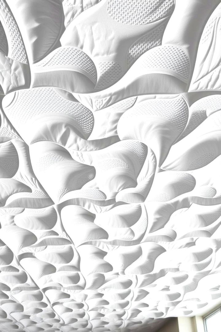 3D Textured Ceiling Designs - 22 Basement Drop Ceiling Ideas