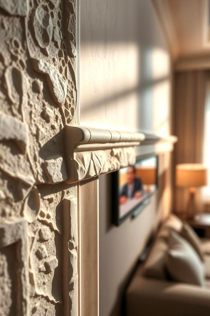 3D Textured Trim - 22 Ceiling Trim Ideas