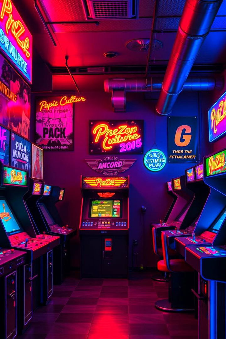 80s Pop Culture Arcade - 22 Arcade Room Ideas