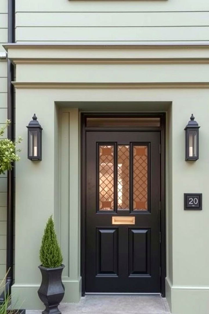 A Captivating Color Palette - 22 Sage Green House With Black Door