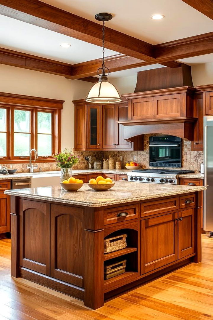 A Central Kitchen Island for Gathering - 22 Craftsman Kitchen Ideas