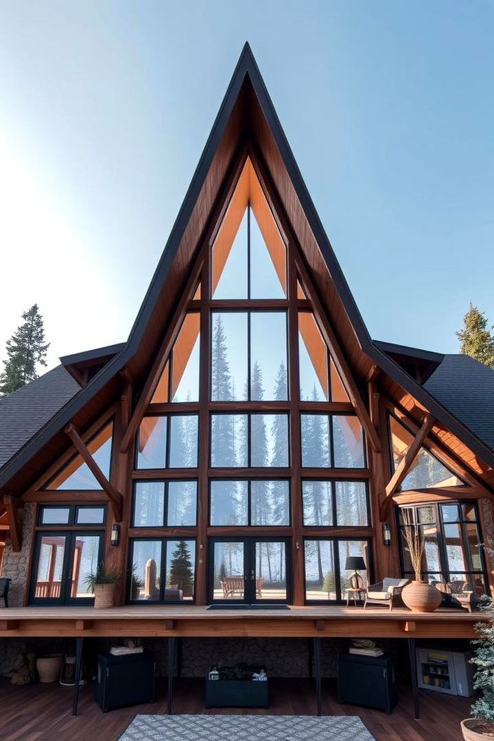 A Frame Rustic Jewel - 22 Rustic Tiny House Ideas