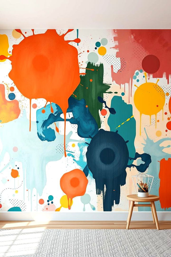 Abstract Art Expressions - 22 Kids Room Paint Ideas