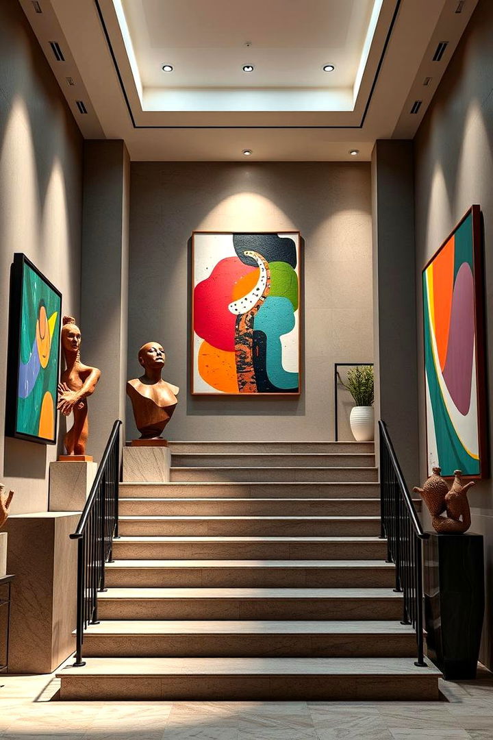 Abstract Art Installations - 22 Stair Landing Ideas