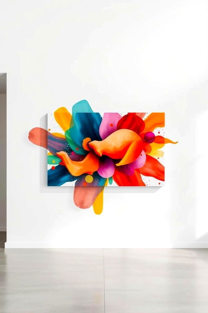Abstract Art Installations - 22 Bathroom Wall Ideas