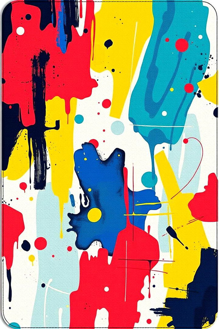 Abstract Art Mat - 22 Front Door Mat Ideas