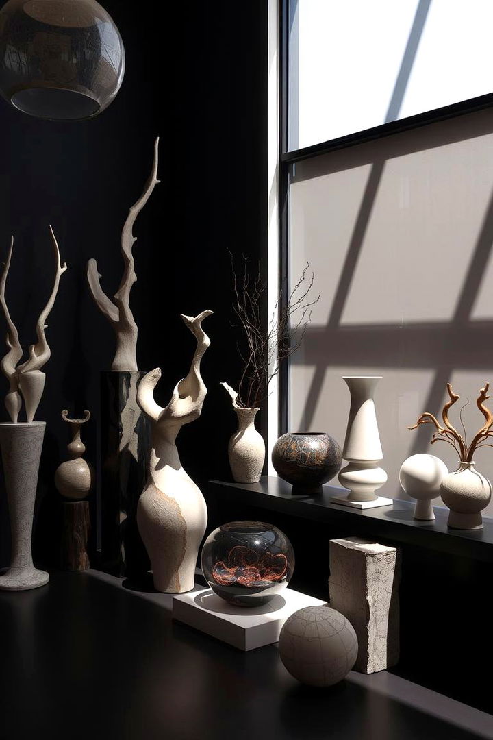 Abstract Decorative Accents - 22 Moody Boho Living Room Ideas