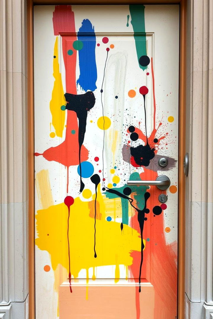 Abstract Expressionism Door - 22 Door Painting Ideas
