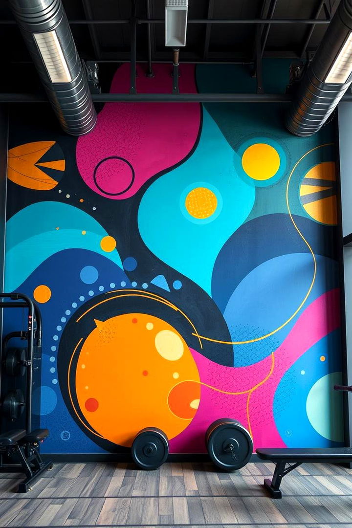 Abstract Fitness Art - 22 Gym Murals