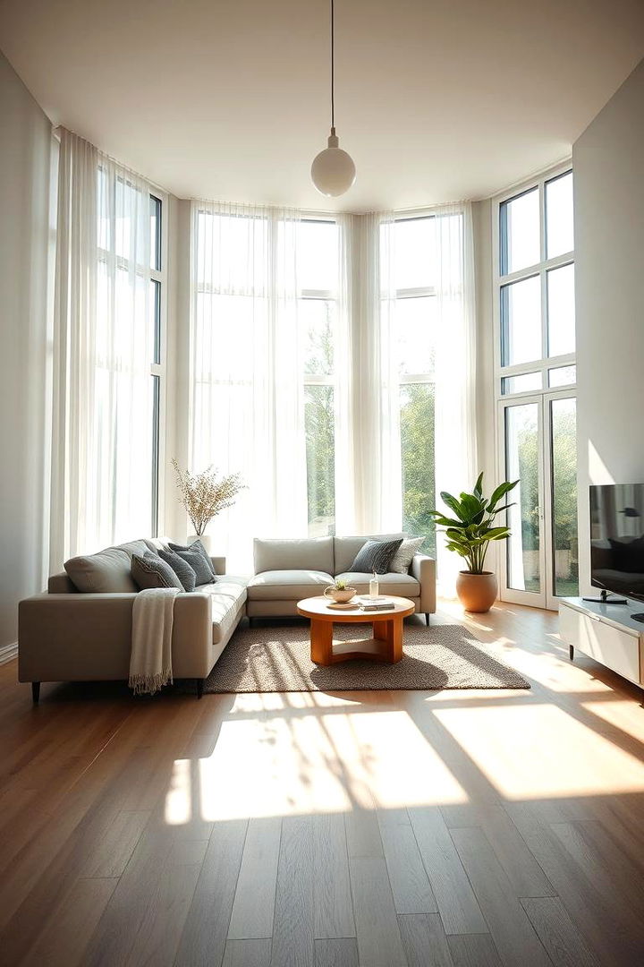 Abundant Natural Light - 22 Scandinavian Living Room Ideas