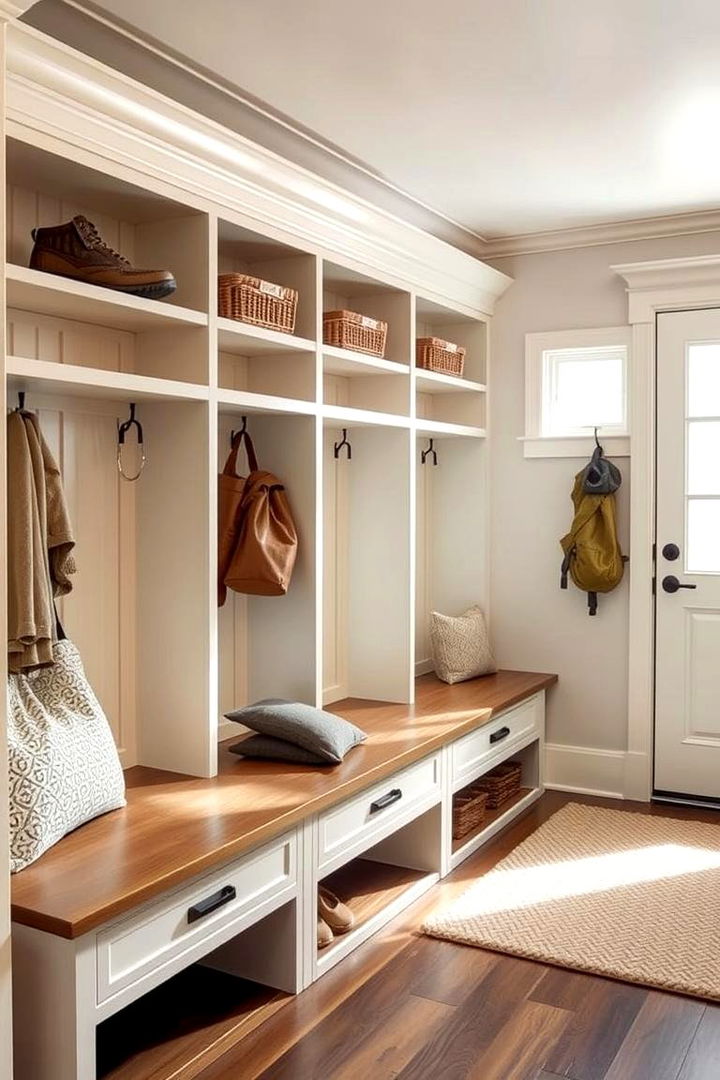 Abundant Storage Solutions - 22 Farmhouse Mudroom Ideas