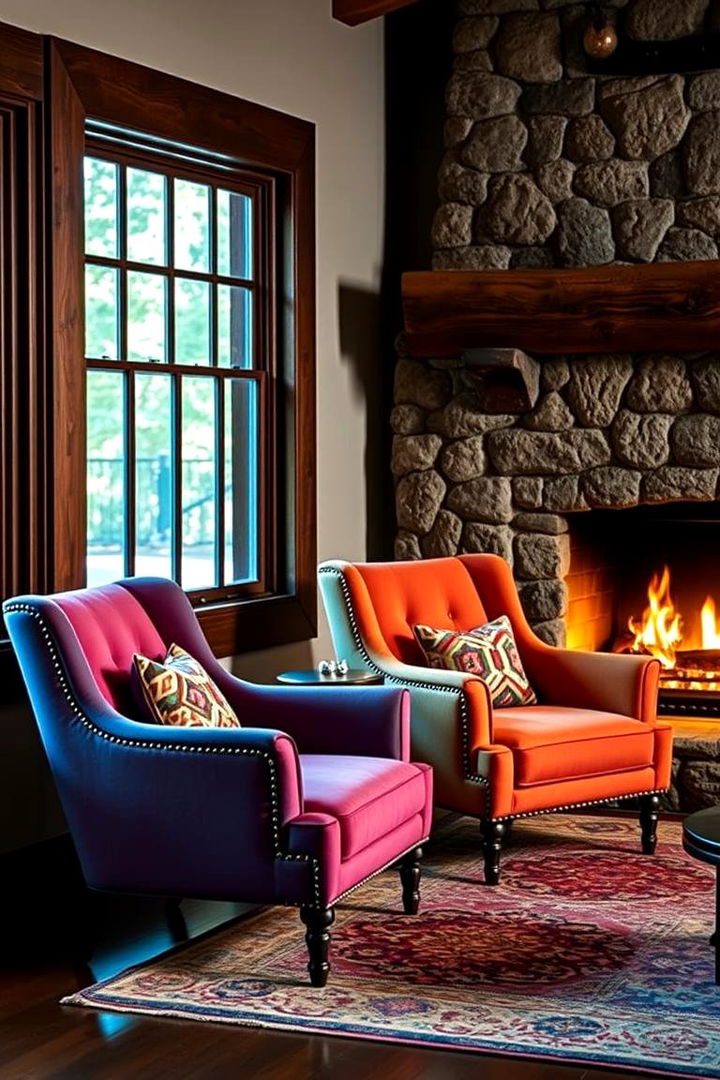 Accent Armchairs for Intimate Gatherings - 22 Fireplace Seating Ideas