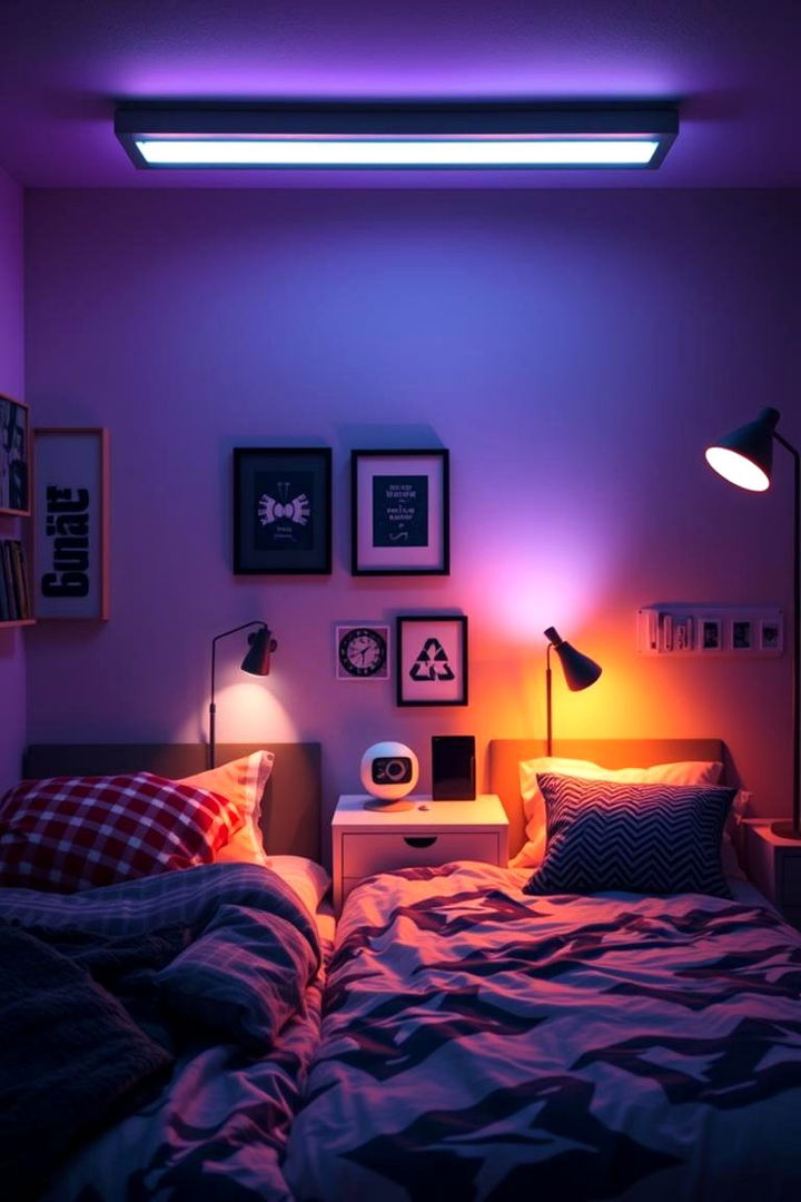 Accent Lighting Features - 22 Dorm Room Decorating Ideas