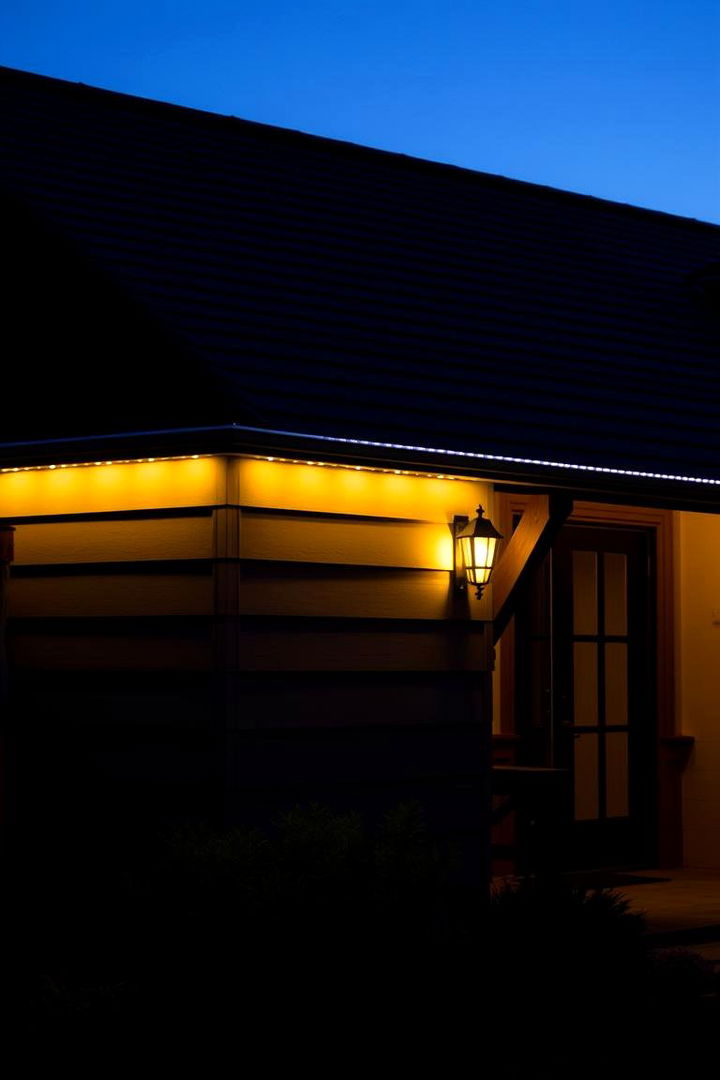 Accent Lighting Innovation - 22 Exterior Home with a Black Roof Ideas