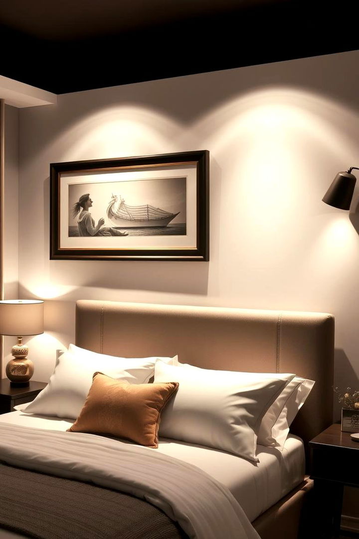 Accent Lighting for Artwork - 22 Bedroom Lighting Ideas