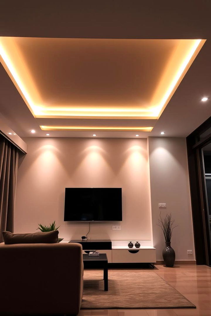 Accent Lighting for Enhanced Ambiance - 22 Small Living Room Ideas With Tv