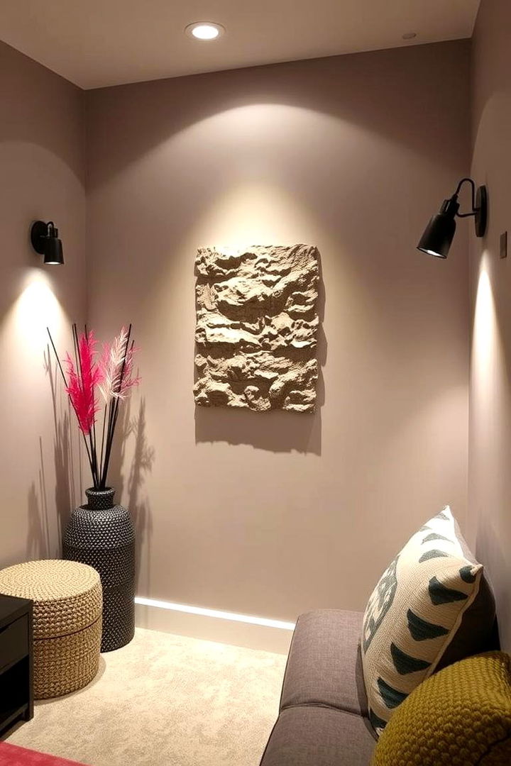 Accent Lighting for Highlighting Features - 22 Basement Lighting Ideas